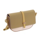 Bolso de hombro de don algodon combinado beige