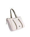Bolso de hombro Colette blanco con cremallera