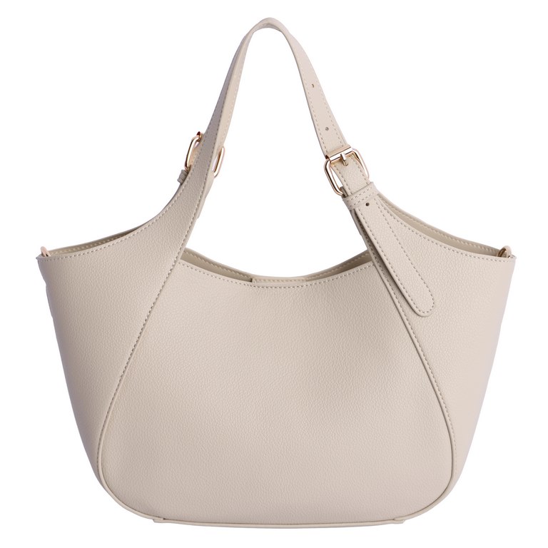 Bolso de mano y bandolera don algodón beige