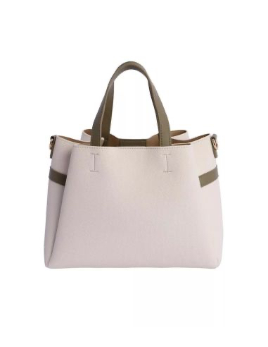 Bolso de mano y bandolera de Don Algodon Colette Marfil con Verde