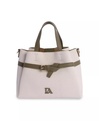 Bolso de mano y bandolera de Don Algodon Colette Marfil con Verde