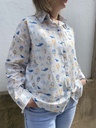 Camisa globos azul