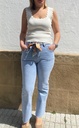 Pantalón denim con pañuelo