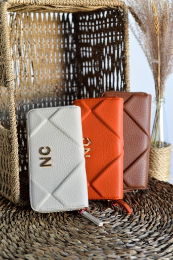 Cartera rombos acolchado